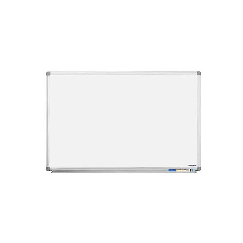 Magnétoplan Tableau blanc Magnétique Laqué Cadre Alu 600 x 450 mm