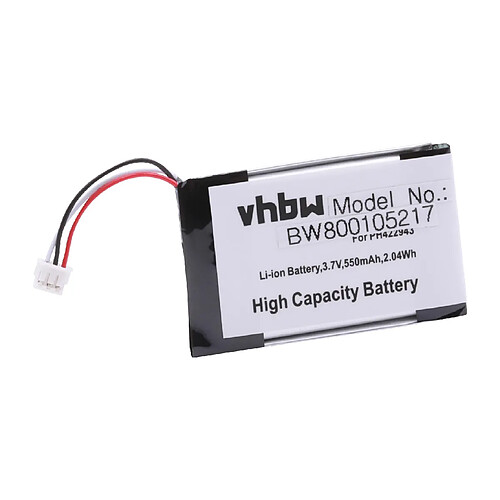 Batterie vhbw 500mAh (3.7V) pour téléphone sans fil Grundig D780, D780A, Philips S9A, S9A/34, S9A/38, S9H comme PH422943, SL-422943.