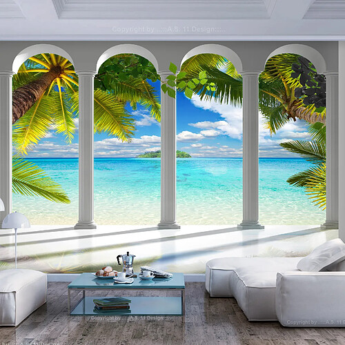 Artgeist Papier peint - Sea behind Columns [450x315]