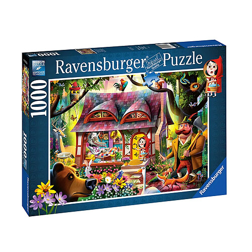 Ravensburger Puzzle Conte de Fées 1000 pièces le Petit Chaperon Rouge et le Loup Softclick Multicolore