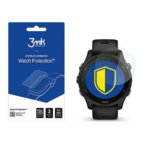 Max Protection Garmin Forerunner 255 - 3mk Watch Protection v. FlexibleGlass Lite