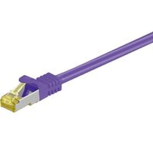 Disney RJ45 patch cord S/FTP (PiMF), w. CAT 7 raw cable 5m Purple 4x2xAWG 26, CU