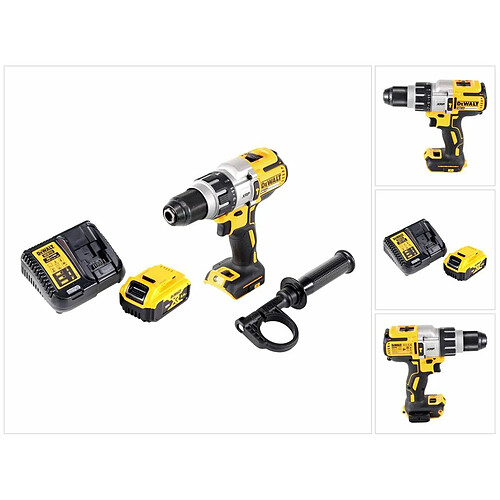 DeWalt DCD 996 P1 Perceuse-visseuse à percussion sans fil 95Nm Brushless 18V + 1x Batterie 5,0Ah + Chargeur