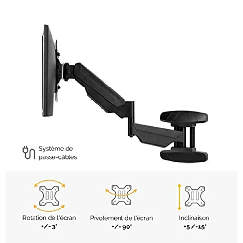 Fellowes Bras porte-écran simple mural