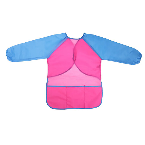 enfant enfants art artisanat tablier à manches longues peinture blouse imperméable rose