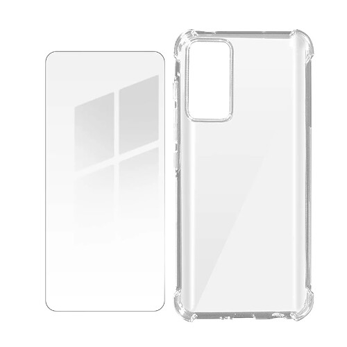 Avizar Pack Protection Xiaomi 12 Lite Coque Renforcée + Verre Trempé Transparent