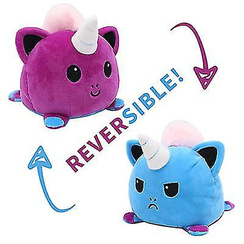 Universal Expression double face flip animal peluche 15cm