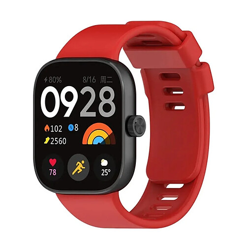 NIS Bracelet Topsilicone Compatible avec Xiaomi Smart Band 8 Pro - Rouge