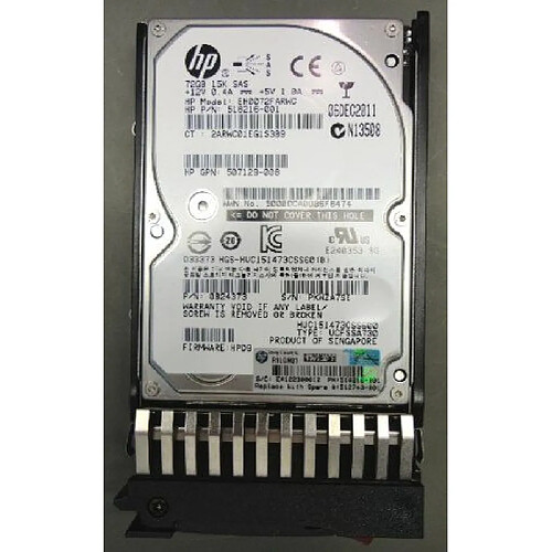 HP 512743-001 2.5 `` 72 Go serial_scsi, scsi 15000 trs/min