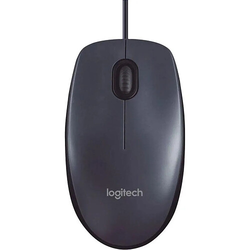 Ratón Logitech M90/ Hasta 1000 DPI/ Gris