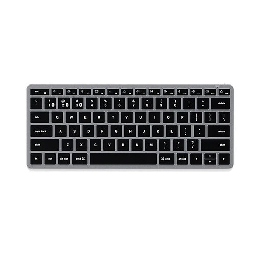 Satechi Clavier SLIM X1 Bluetooth USB-C QWERTY Rétroéclairé et Compact Gris