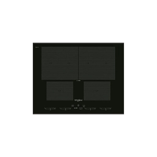 Whirlpool Smo654ofbtixl-table De Cuisson Induction-4 Zones-7400 W-l 65 X P 51 Cm-revetement Verre Ixelium-noir-6eme Sens