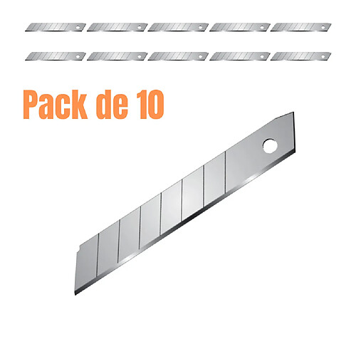 CETAFORM Pack de 10 lames de cutter L.108mm