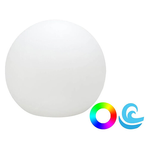 NEWGARDEN Boule lumineuse extérieure Buly 30 cm Recharge solaire + flottant.