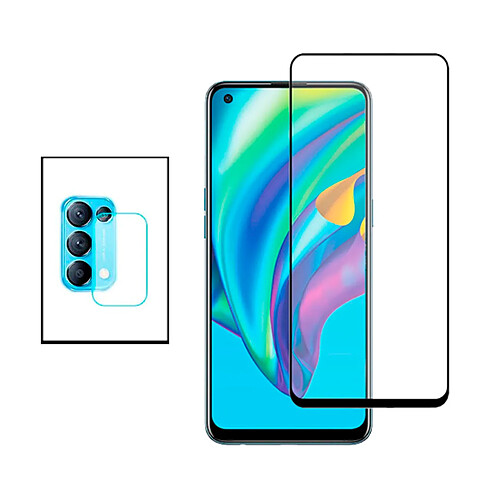 PHONECARE Kit Film Caméra Arrière + Film de Verre Trempé 5D Full Cover pour Oppo Reno5 K