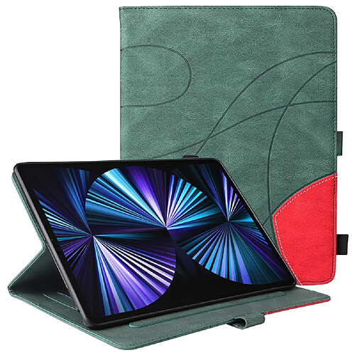 Etui en PU skin touch, fermoir magnétique avec support vert pour votre Apple iPad Pro 11 pouces (2020)/(2018)/(2021)/Air (2020)