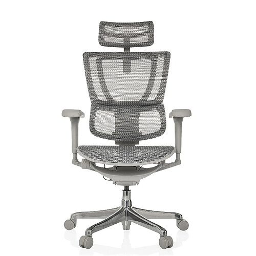 Chaise de bureau / fauteuil de direction ERGOHUMAN SLIM ULTRA G GEN2 tissu résille gris hjh OFFICE