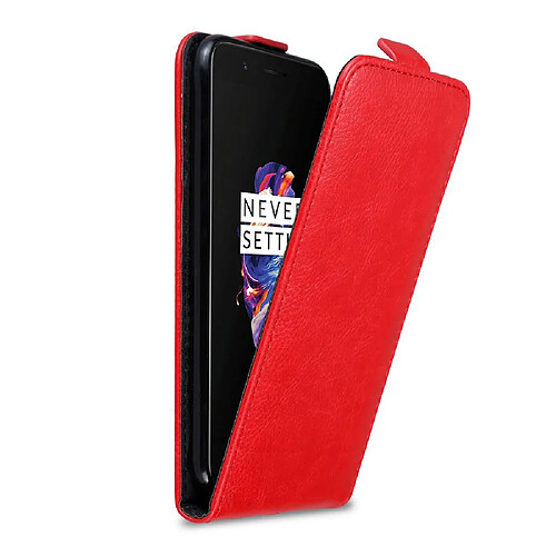 Cadorabo Coque OnePlus 5 Etui en Rouge