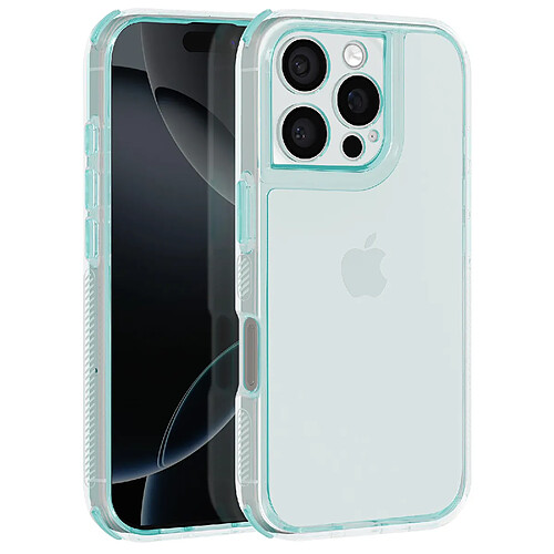 Avizar Coque pour iPhone 16 Pro Coins Antichoc Bumper Vert Pâle