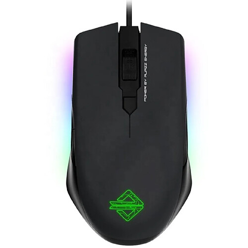 Universal 16 000 ppp Souris rétroéclairée RVB 32 bits 50G accélérée macro programmable USB Souris gaming filaire | Mouse (noir)