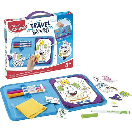 Maped Travel Board - Ardoise nomade Dessins Magnétiques et Effacables