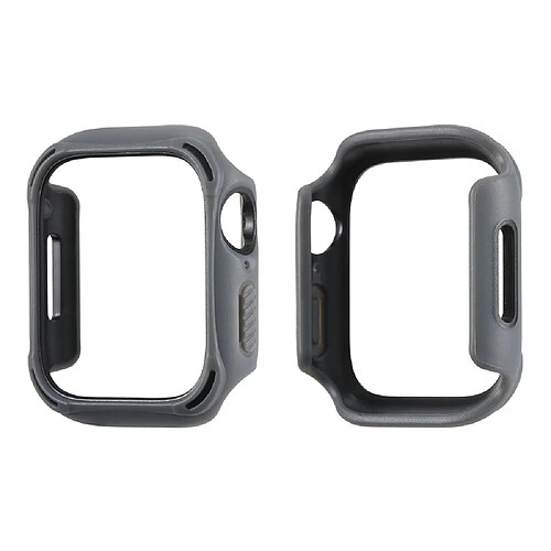 Coque en TPU double couleur, gris/noir pour votre Apple Watch Series 7 45mm