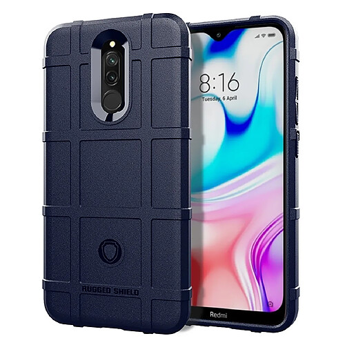 Wewoo Coque Souple Pour Xiaomi Redmi 8 Housse TPU antichoc à couverture totale Bleu