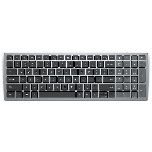 DELL KB740 clavier RF sans fil + Bluetooth AZERTY Belge Gris, Noir