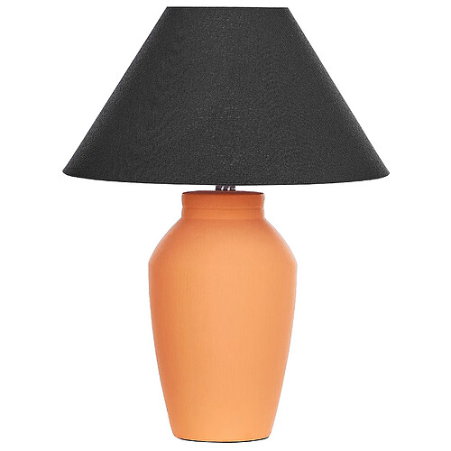 Beliani Lampe à poser en céramique orange RODEIRO