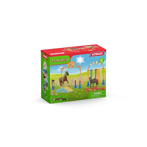 Schleich 42481 Entrainement d agility pour poney