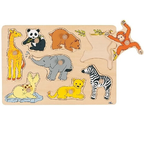 Puzzle à boutons Animaux sauvages 8 éléments - GOKI