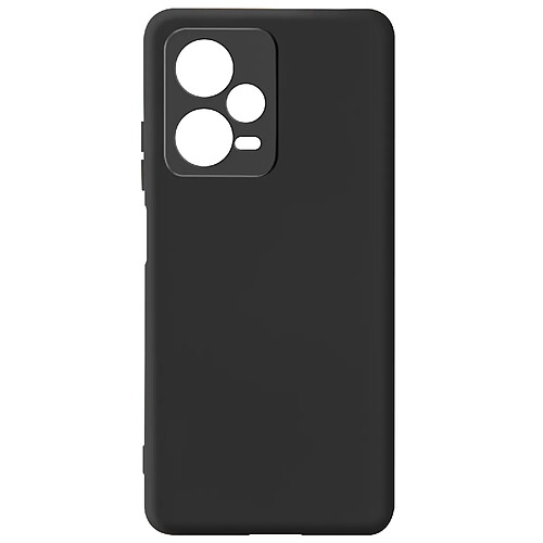 Avizar Coque pour Xiaomi Redmi Note 12 Pro Semi-rigide Soft-touch Fine Fast Cover Noir