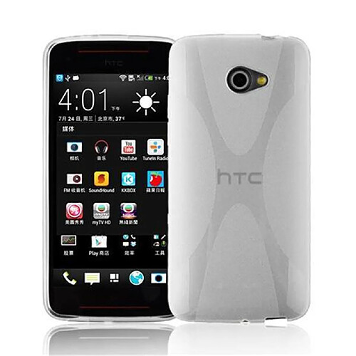 Cadorabo Coque HTC BUTTERFLY S Etui en Transparent