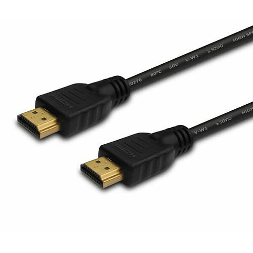 Savio CL-01 câble HDMI 1,5 m HDMI Type A (Standard) Noir