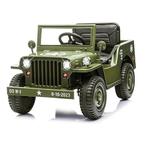 Jamara Ride-on Jeep Willys MB Army vert 12V