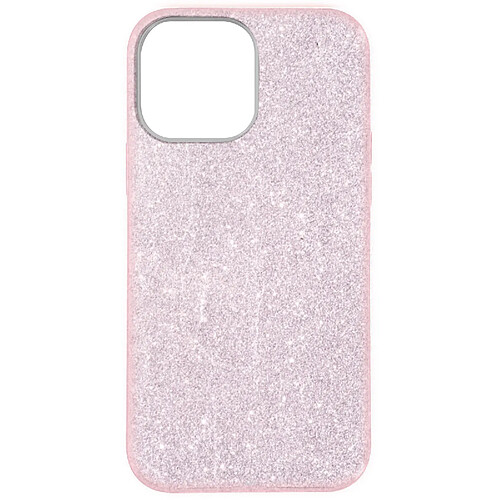 Avizar Coque pour Apple iPhone 13 Paillette Amovible Silicone Semi-rigide rose