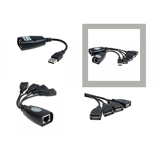 Kalea-Informatique Rallonge USB A (Mâle Femelle) - USB EXTENDER AVEC 4 SORTIES USB AVEC 4 SORTIES USB