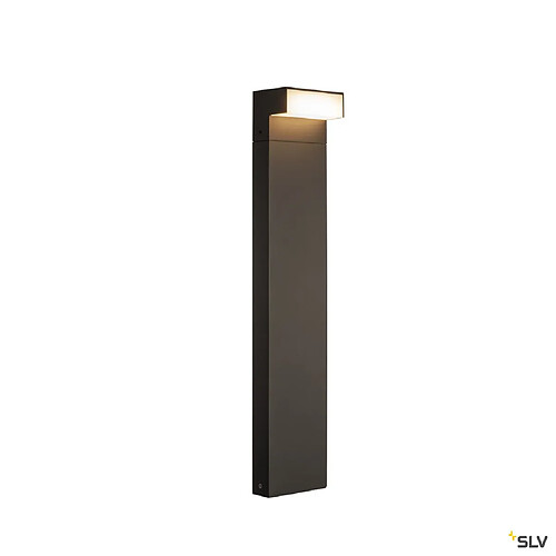 Borne extérieure SLV L-LINE OUT 50 horizontale avec LED intégrée, anthracite, Hauteur 80 cm pour éclairage extérieur