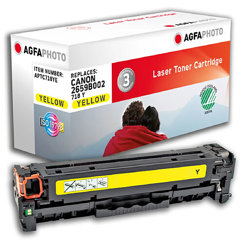 AgfaPhoto APTC718YE 2900pages Jaune cartouche toner et laser