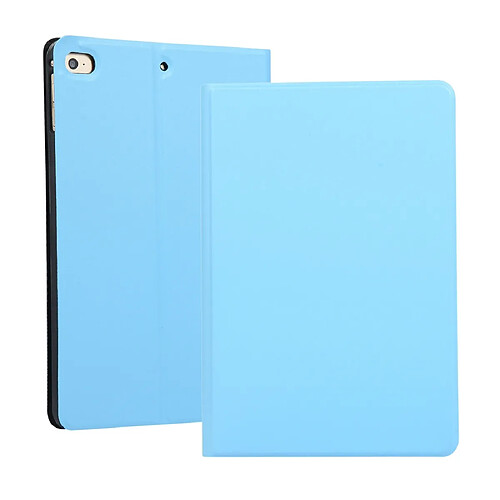 Wewoo Housse Étui Coque à rabat horizontal en cuir TPU Elastic Force pour iPad Mini 2019 et 4avec support bleu ciel