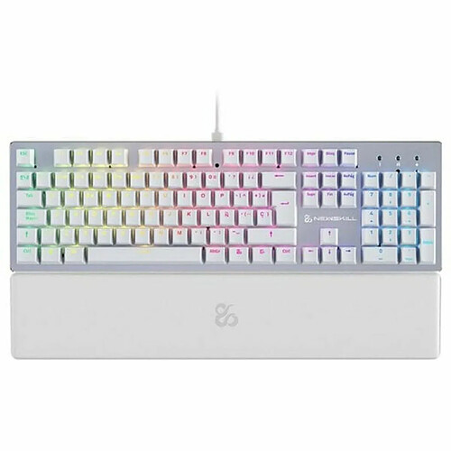 Clavier pour jeu Newskill Serike V2 Espagnol Qwerty Blanc