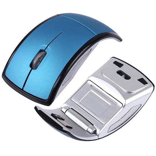 Wewoo Souris sans fil bleu Sans 2.4GHz 800-1200-1600dpi Snap-in émetteur-récepteur pliant sans optique /