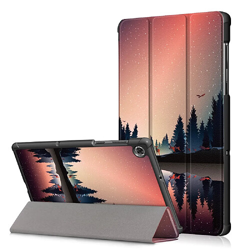 Etui en PU impression de motifs avec support le coucher du soleil pour votre Lenovo Tab M10 HD Gen 2 TB-X306X