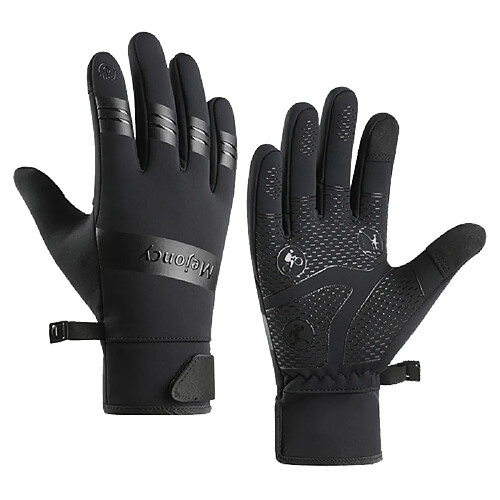 INF Gants d'hiver chauds coupe-vent/imperméables pour écran tactile Black L