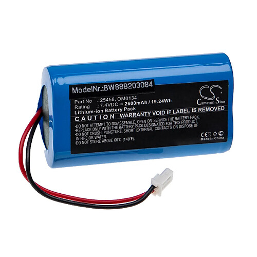 vhbw Batterie remplacement pour SurgiTel 25458, OM0134 pour appareil médical (2600mAh, 7,4V, Li-ion)