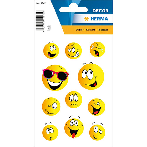 HERMA Autocollants DECOR 'Happy Face' ()