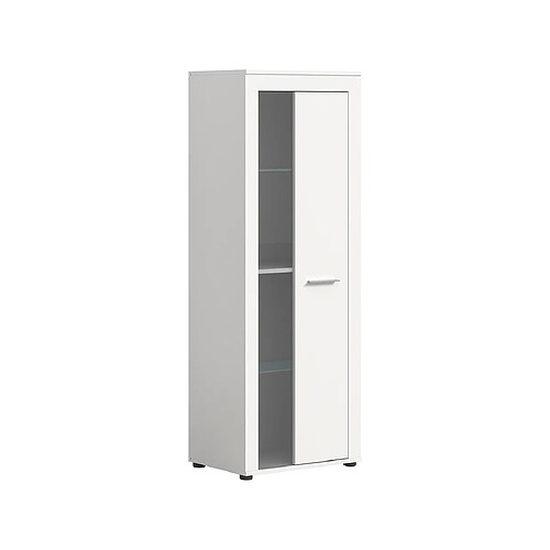 Bestmobilier Stafford - vitrine - blanc - 60x159 cm