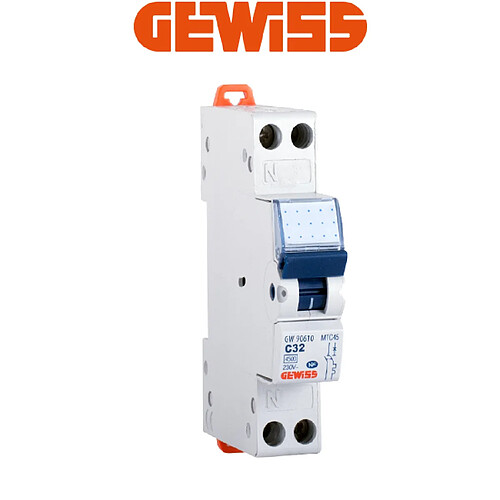 Gewiss - Disjoncteur 1P+N 32A