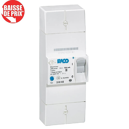 Disjoncteur de Branchement LEGRAND Erdf Tarif Bleu 500Ma 15/30/45A Sélectif