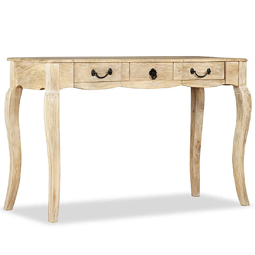 vidaXL Table console Bois de manguier massif 120 x 50 x 80 cm